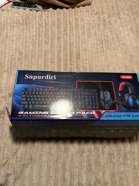 adidas Gaming Keyboard & Headset Set in Black and Blue
